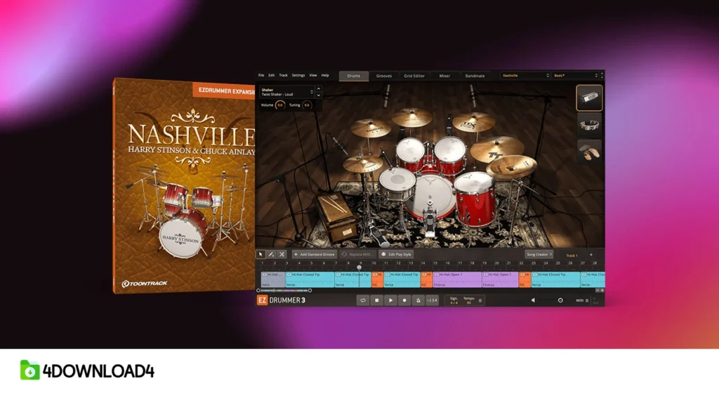 Toontrack – Nashville EZX 1.5.4 Update (SOUNDBANK)